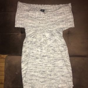 Large Off the Shoulder Knit Dress